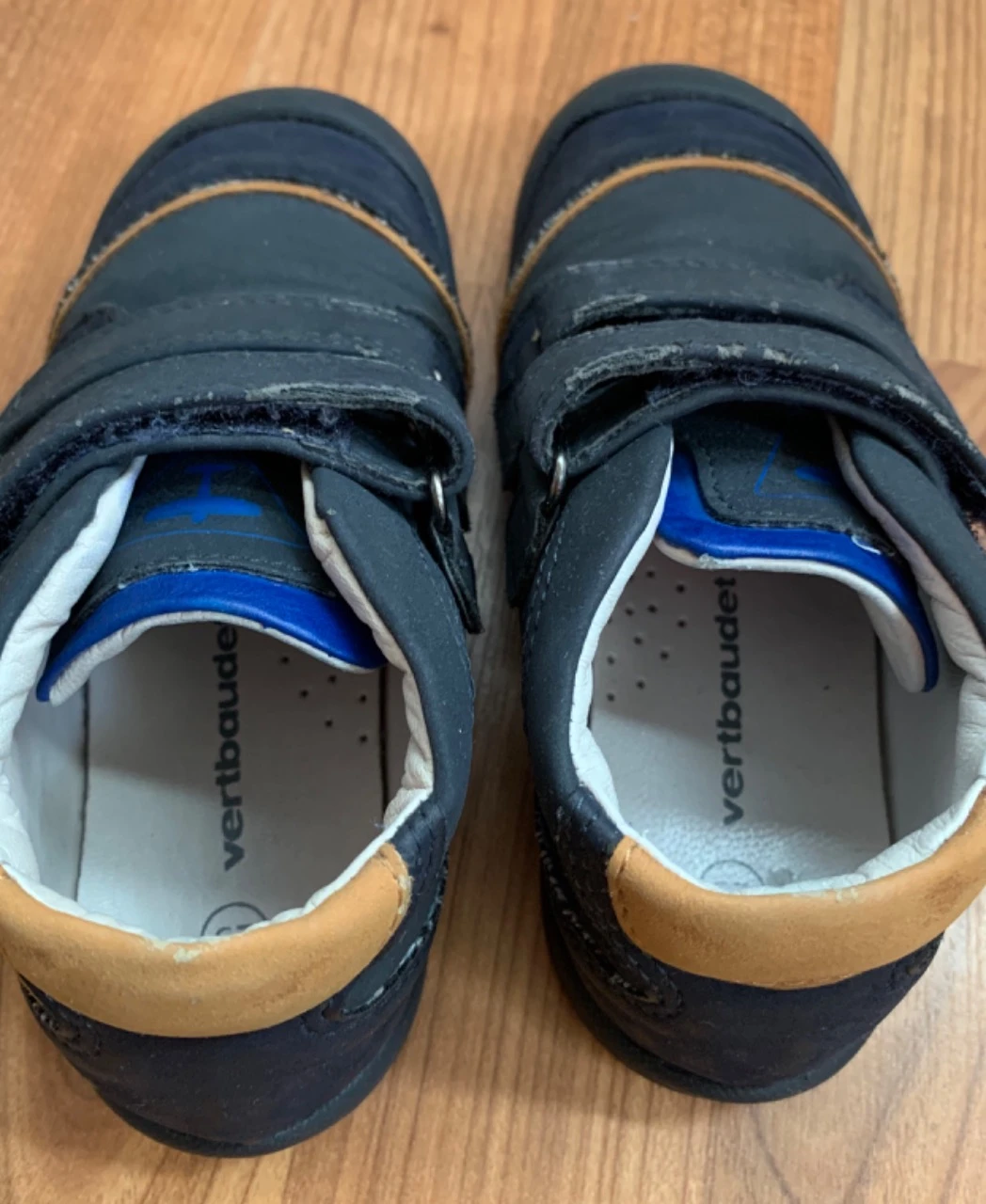 Chaussures infantil com velcro Vertbaudet azul marinho T25 – photo 4